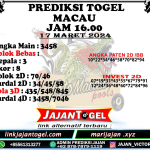 PREDIKSI TOGEL TOTOMACAU 4D P3 17 MARET 2024