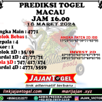 PREDIKSI TOGEL TOTOMACAU 4D P3 18 MARET 2024