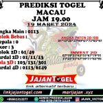 PREDIKSI TOGEL TOTOMACAU 4D P4 19 MARET 2024