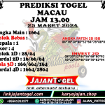 PREDIKSI TOGEL TOTOMACAU 4D P2 25 MARET 2024