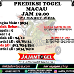 PREDIKSI TOGEL TOTOMACAU 4D P4 29 MARET 2024