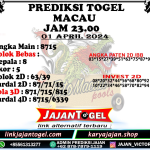 PREDIKSI TOGEL TOTOMACAU 4D P6 01 APRIL 2024