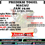 PREDIKSI TOGEL TOTOMACAU 4D P4 13 APRIL 2024