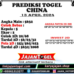 PREDIKSI CHINA 13 APRIL 2024