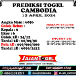 PREDIKSI CAMBODIA 15 APRIL 2024