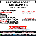 PREDIKSI SINGAPORE 20 APRIL 2024