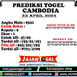 PREDIKSI CAMBODIA 23 APRIL 2024