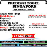 PREDIKSI SINGAPORE 29 APRIL 2024