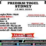 PREDIKSI SYDNEY 18 MEI 2024