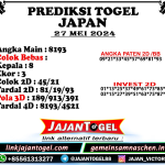 PREDIKSI JAPAN 27 MEI 2024