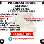 PREDIKSI TOGEL TOTOMACAU 4D P1 15 SEPTEMBER 2024