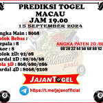 PREDIKSI TOGEL TOTOMACAU 4D P4 15 SEPTEMBER 2024