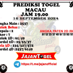 PREDIKSI TOGEL TOTOMACAU 4D P4 16 SEPTEMBER 2024