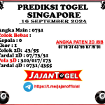 PREDIKSI SINGAPORE 16 September 2024