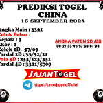 PREDIKSI CHINA 16 September 2024