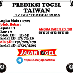 PREDIKSI TAIWAN 17 September 2024